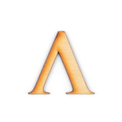 Official Greek Wooden Letters, 2" Single Layer - Two Pack (Lambda ...