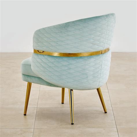 Buy Vegas Velvet Accent Chair - Mint from Home Centre at just INR 14995.0
