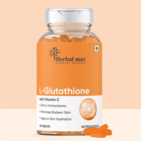 L-Glutathione with Vitamin C, E, Biotin and Grape Seed Extract, For ...
