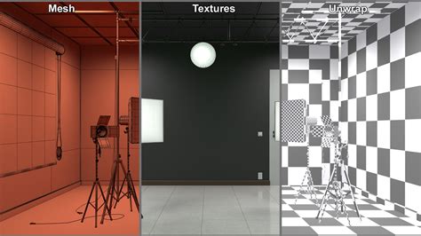 Professional Photo Studio Set Up 3D | 3D Molier International