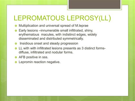 Leprosy - case definition and examination | PPTX