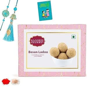 Kaameri Bazaar Rakhi for Brother and bhabhi combo with Sweets - Rakhi ...