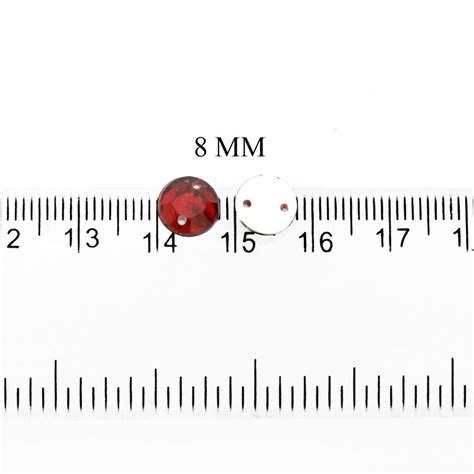 Buy Round Shape Flat Back Rhinestones online in Dark Red Color ...