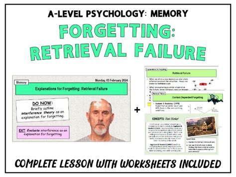 Image result for Fun Revision Task for Retrieval Failure