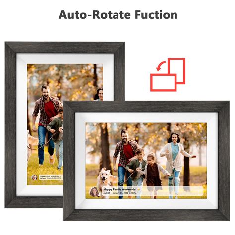 Wooden Frame Smart Touch, HD Wireless Digital Photo Frame – Sociable ...