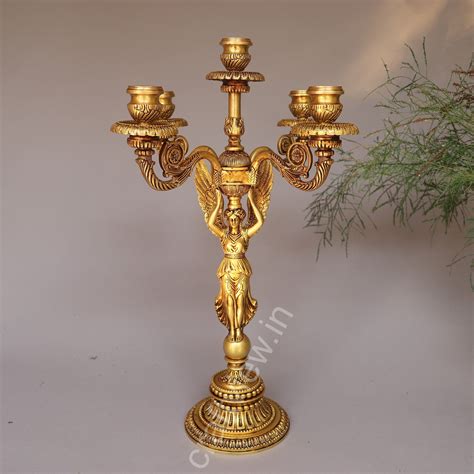 Brass Vintage Candle Stand Beautiful Addition Made by Artist – Craftsview
