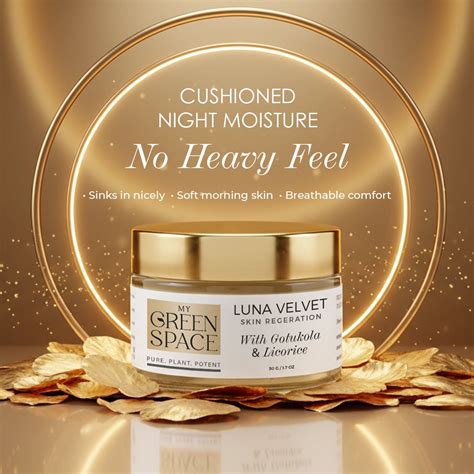 Buy Luna Velvet Hydrating Night Cream Online - Unisex | My Green Space