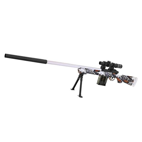 MASIEJ Shooting Game Sniper Launcher Weapons Toy Foam Bullet Eva Soft ...