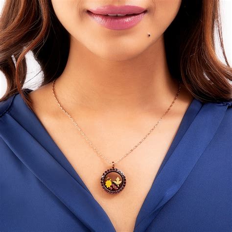 Amber Crystal Signature Twist Soulful Locket Set – Guvit