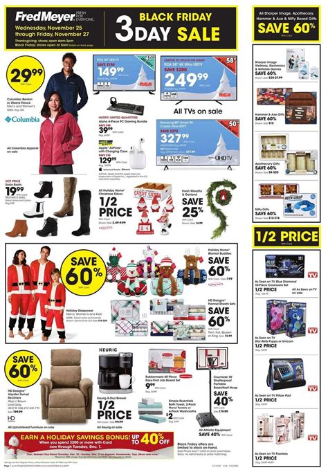 Fred Meyer 3-Day Sale Weekly Ad & Specials from November 25