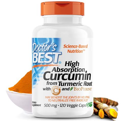 Doctor's Best DRB-00107 High Absorption Curcumin From Turmeric Root ...