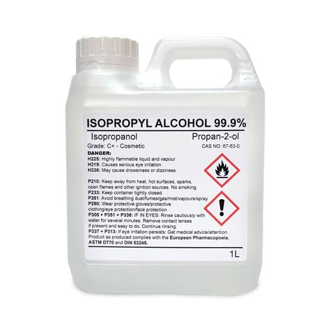 Isopropyl Alcohol Isopropanol IPA 99.9% Pure 1L 1 Litre Cleaner UK | eBay