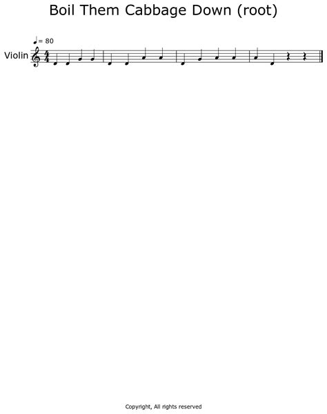 Boil Cabbage Down Violin at Victoria Gregory blog