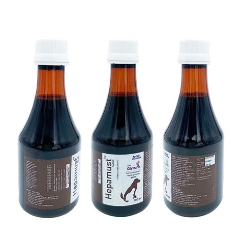 Furry Tails Hepamust Syrup (200x3 ml) Herbal Liver Tonic (Silymarin ...