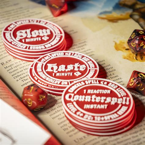 D&D 5e Wizard/Sorcerer Spells 3-4 Set | De/Buff Tokens – DungeonMod