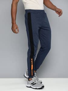 HRX by Hrithik Roshan Self Design Men Blue Track Pants - Buy HRX by ...