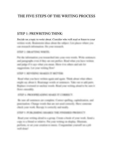 Five Steps in Writing Process 的图像结果