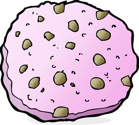 pink cookie cartoon 12277859 Vector Art at Vecteezy