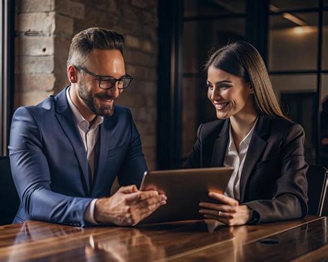 Collaborative vision a dynamic exchange in modern corporate elegance ...