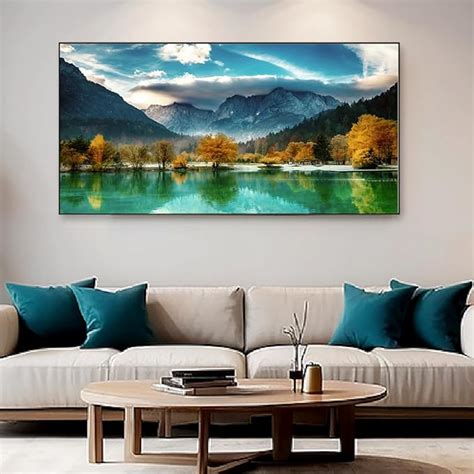 DEKORSTATION Beautiful Sunrise Mountain Peak Nature Landscapes Canvas ...