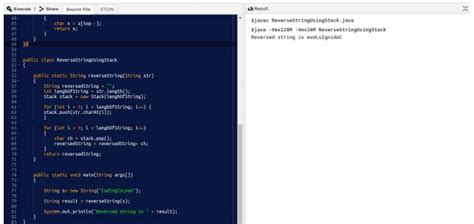 Image result for What Is String Reverse Using Stack