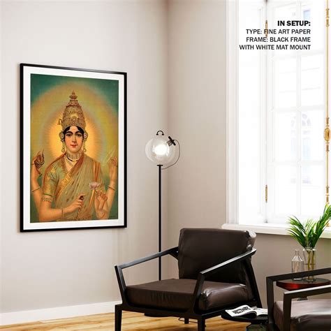 Indira devi Painting & Wall Art Print by Raja Ravi Varma - Dessine Art