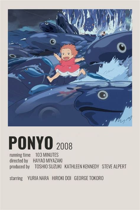 Ponyo minimalist poster | Japanese animated movies, Studio ghibli ...