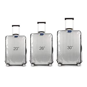 Handcuffs Combo Cover for Hard Luggage Trolley Bags Transparent ...
