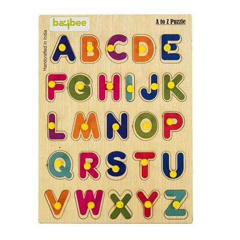 Baybee Wooden English Alphabets Puzzle Games for Kids Toys – Baybee India