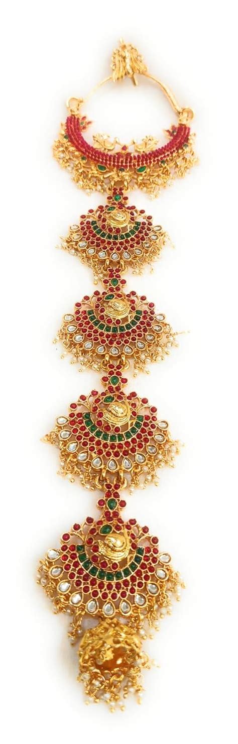 Buy Adyashree Emporium Gold Plated Moon Shaped Lakshmi Bridal Wedding ...