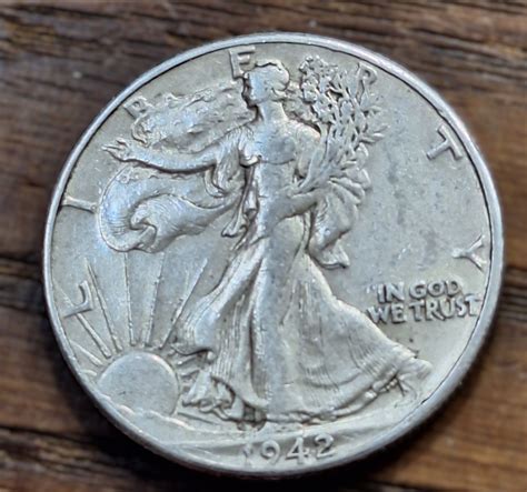 1942 Walking Liberty Silver Half Dollar - For Sale, Buy Now Online ...