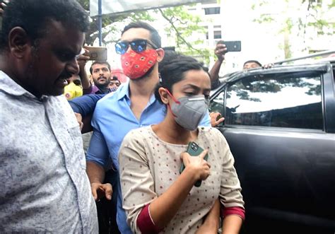 Sandalwood actors Dingant and his wife Aindrita Ray arrive to appear ...