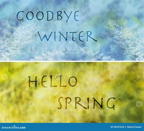 Hello Winter Goodbye Summer