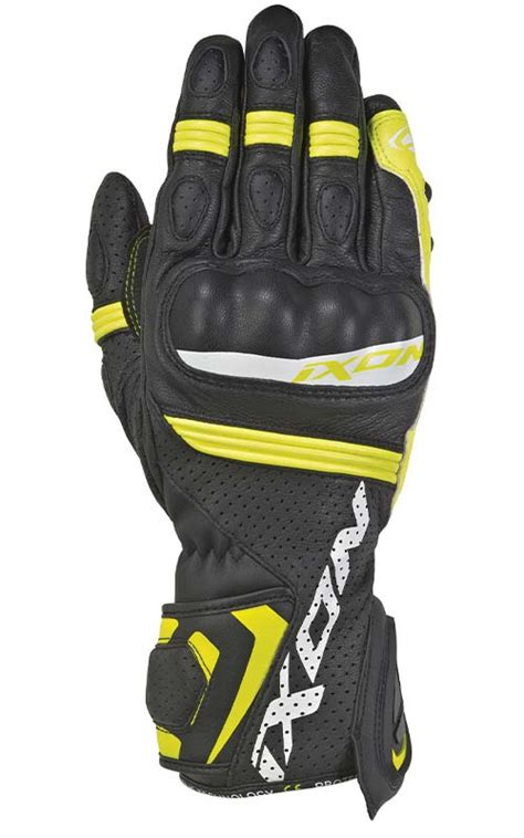 IXON RS TEMPO AIR GLOVES (BLACK BRIGHT YELLOW)– Moto Central