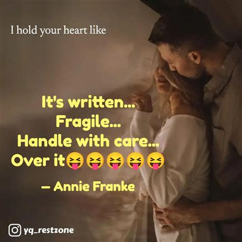 It's written... Fragile..... | Quotes & Writings by Anita Guruprasad ...