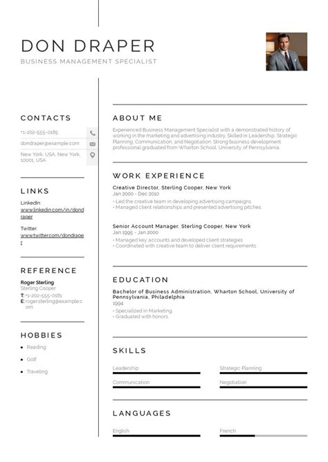 Image result for Management Resume Samples