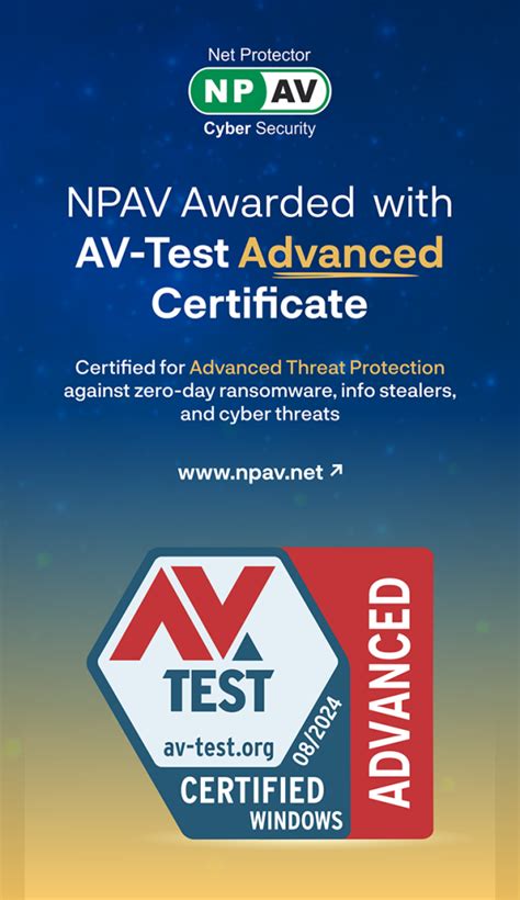 NPAV Awarded AV-Test ATP Certificate for Advanced Threat Protection