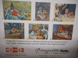 Paul Cezanne Block Puzzle: 12 Blocks / 6 Puzzles : Pomegranate ...