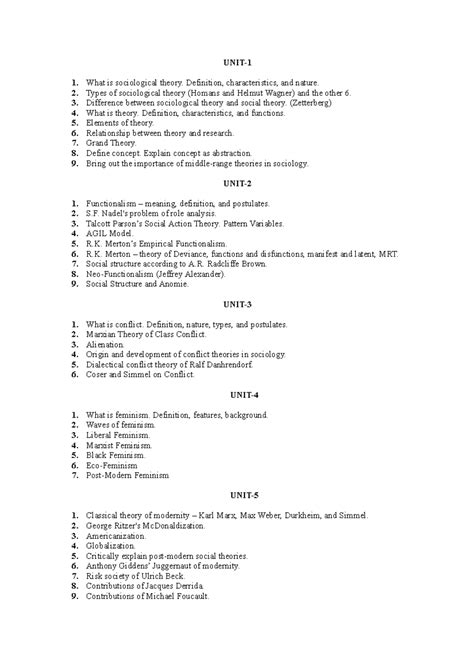 Sociology 3 Sem Finals Questions - UNIT- What is sociological theory ...