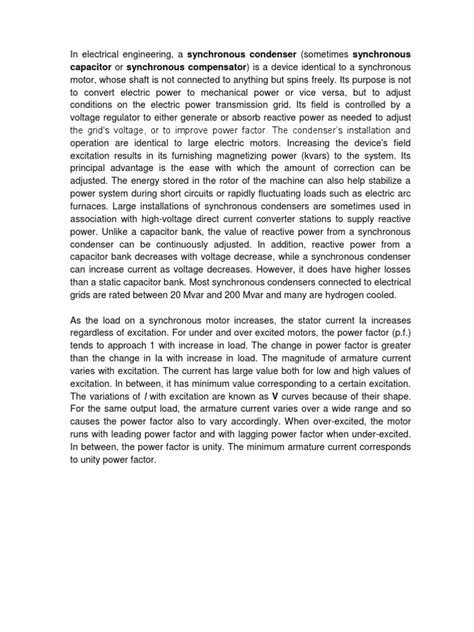 Image result for Synchronous Condensers Applications