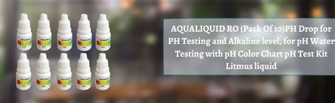 Aqualiquid RO pH Drops for Alkaline Level Testing – pH Tester Liquid ...