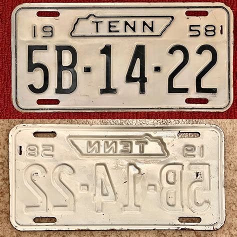 Vintage TENNESSEE License Plates ALL ORIGINAL Antique Auto - Etsy