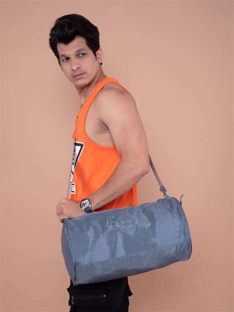 Buy TuffGear Workout Gym Bag Grey Bag Manufacturer