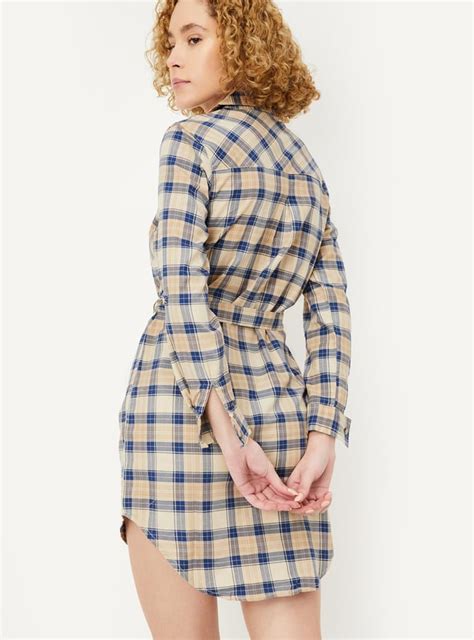 Buy Women Checked Yarn Dyed Tunic Online at just Rs. 999.0 ...