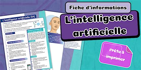 Fiche d'informations sur l'intelligence artificielle