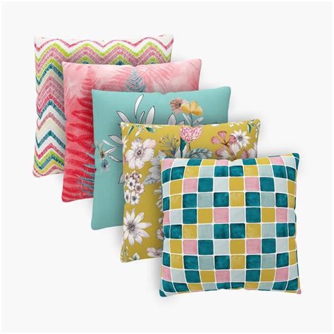 Buy Juniper Digital Printed Cushion Cover- Set of 5- 40 x 40 cm from ...