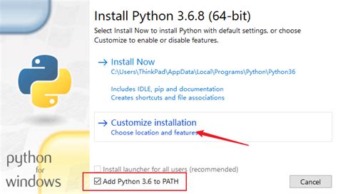 Installing Python 3.6 的图像结果