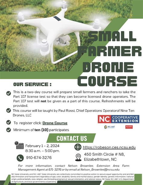 Small Farmer Drone Course | N.C. Cooperative Extension