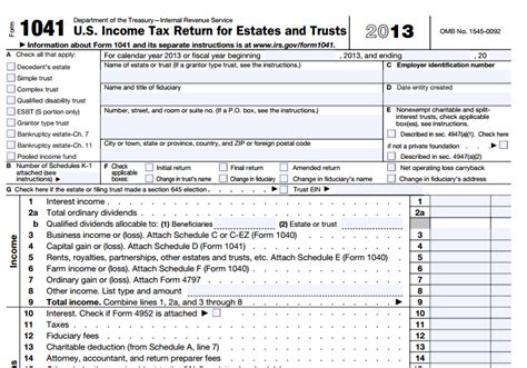 Image result for How to File Form 1041