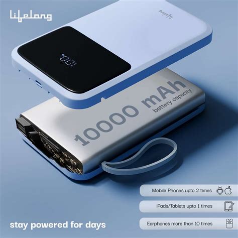 Lifelong 10000 mAh 22.5 W Compact Pocket Size Power Bank Price in India ...